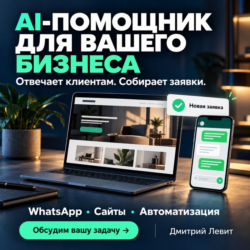 AI-консультанты, боты и сайты для бизнеса