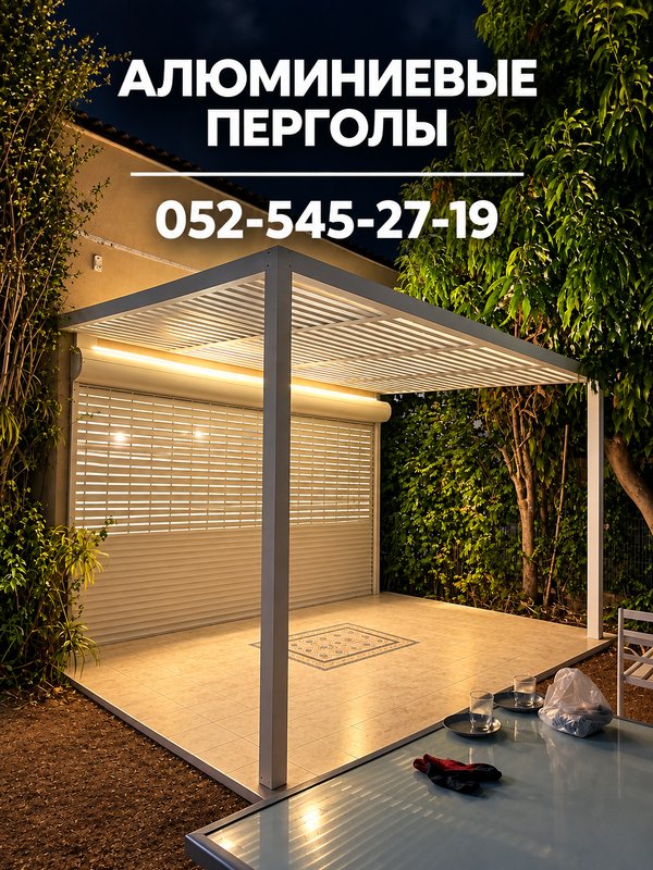 Проектирование и установка алюминиевых пергол