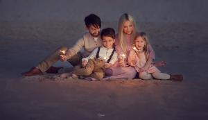профессиональный детский и семейный фотограф в ожидании чуда съемка newborn